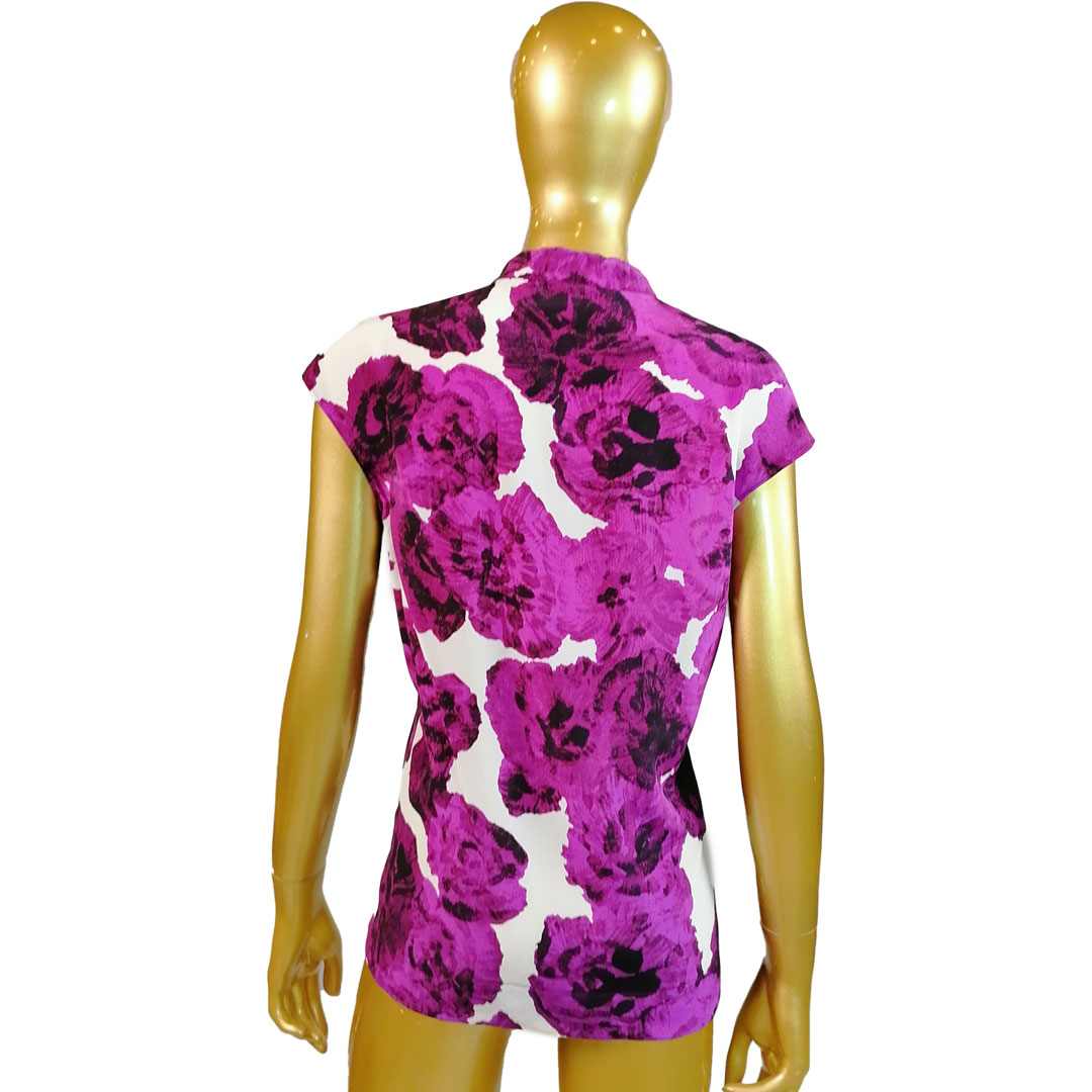 GG Faina Top Macro-Flowers Print