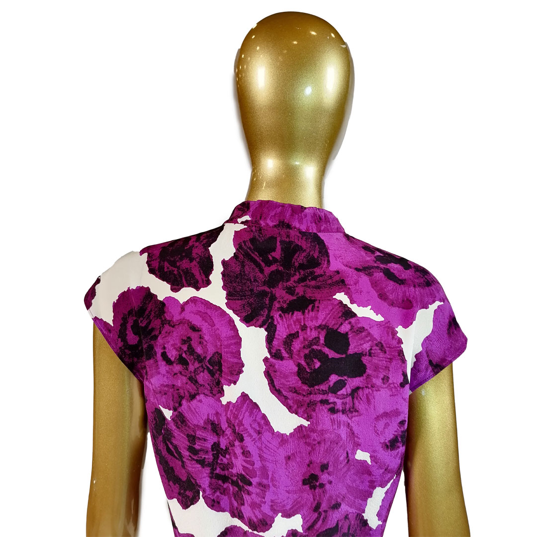 GG Faina Top Macro-Flowers Print