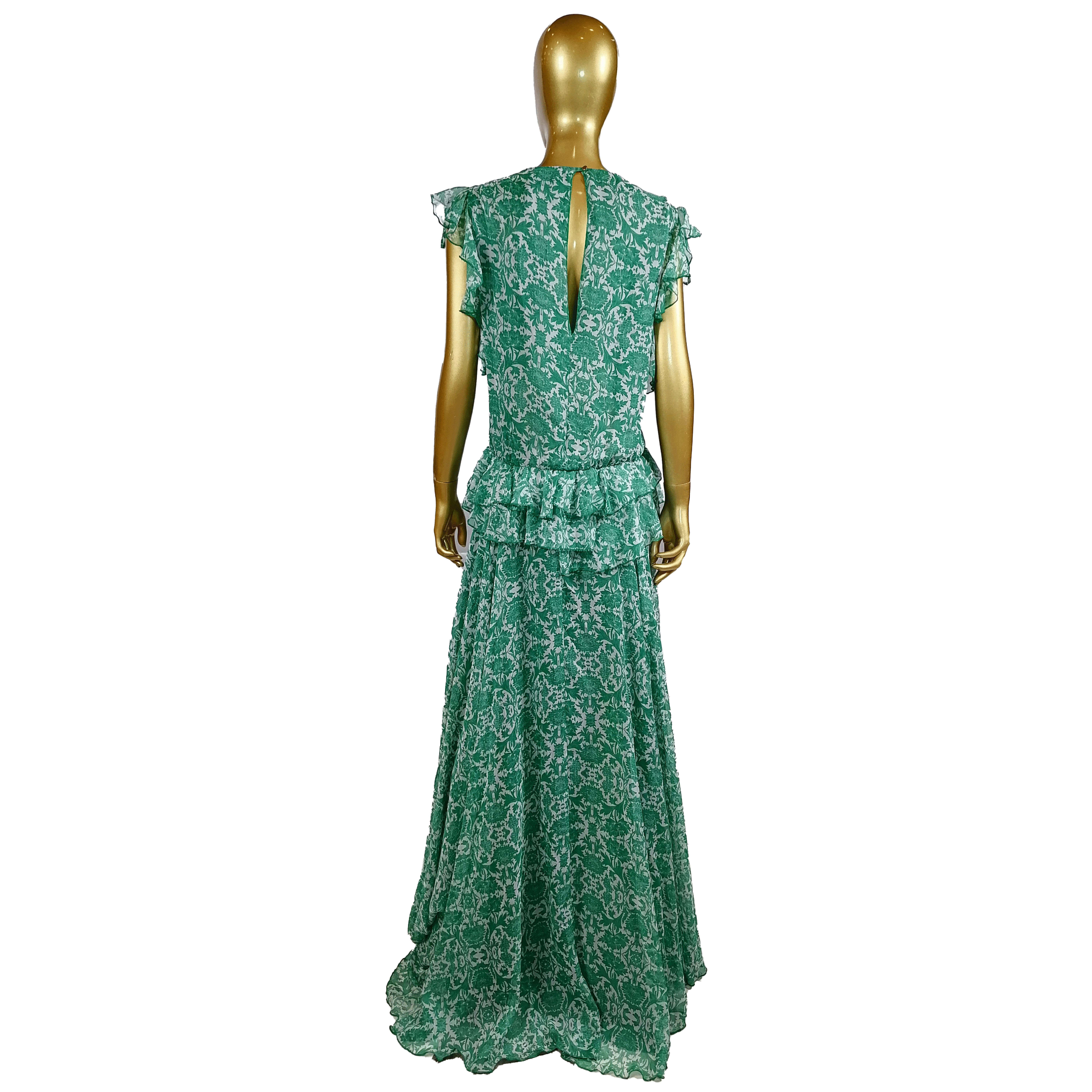 MANGANO DRESS KENSINGTON BLACK PEONY