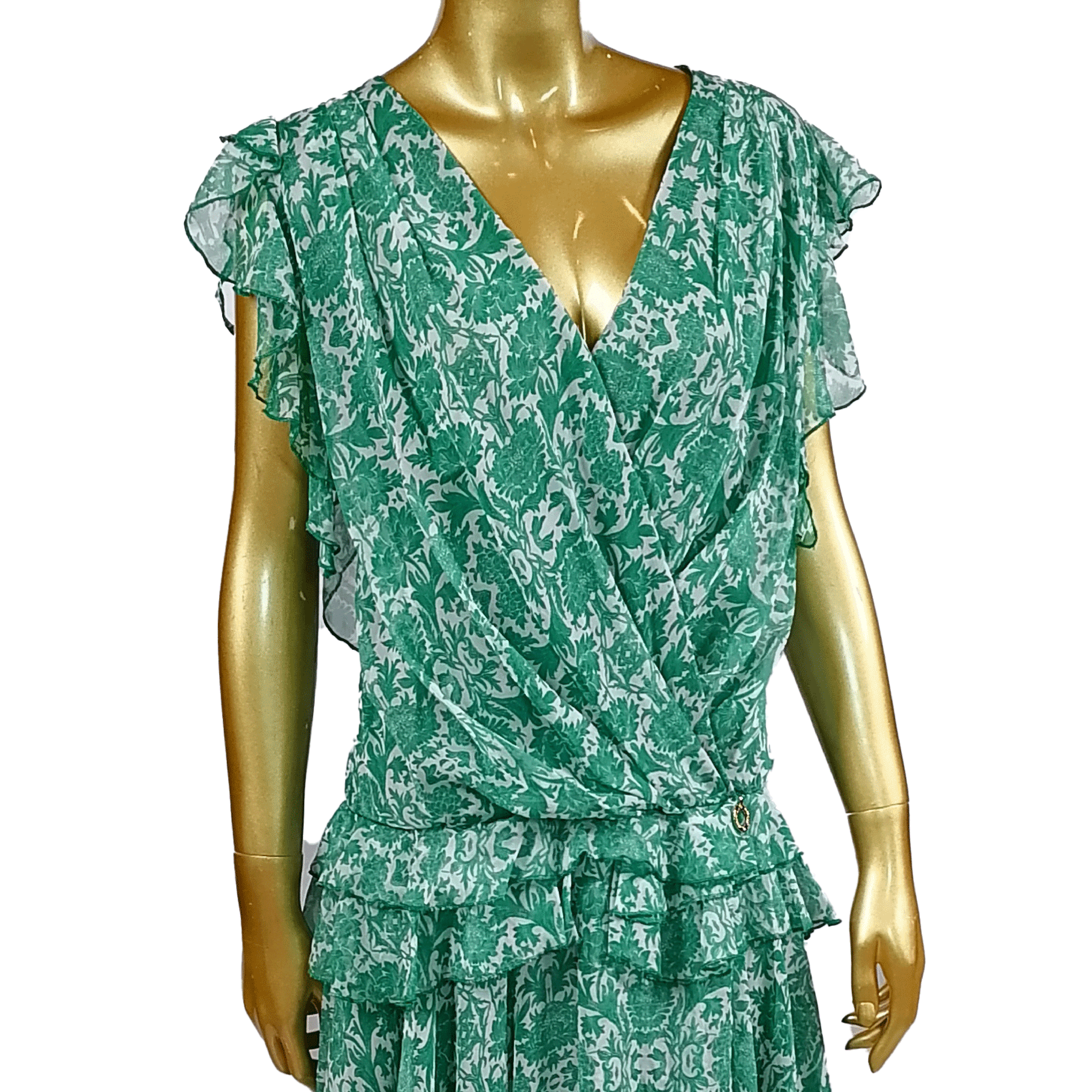 MANGANO DRESS KENSINGTON BLACK PEONY
