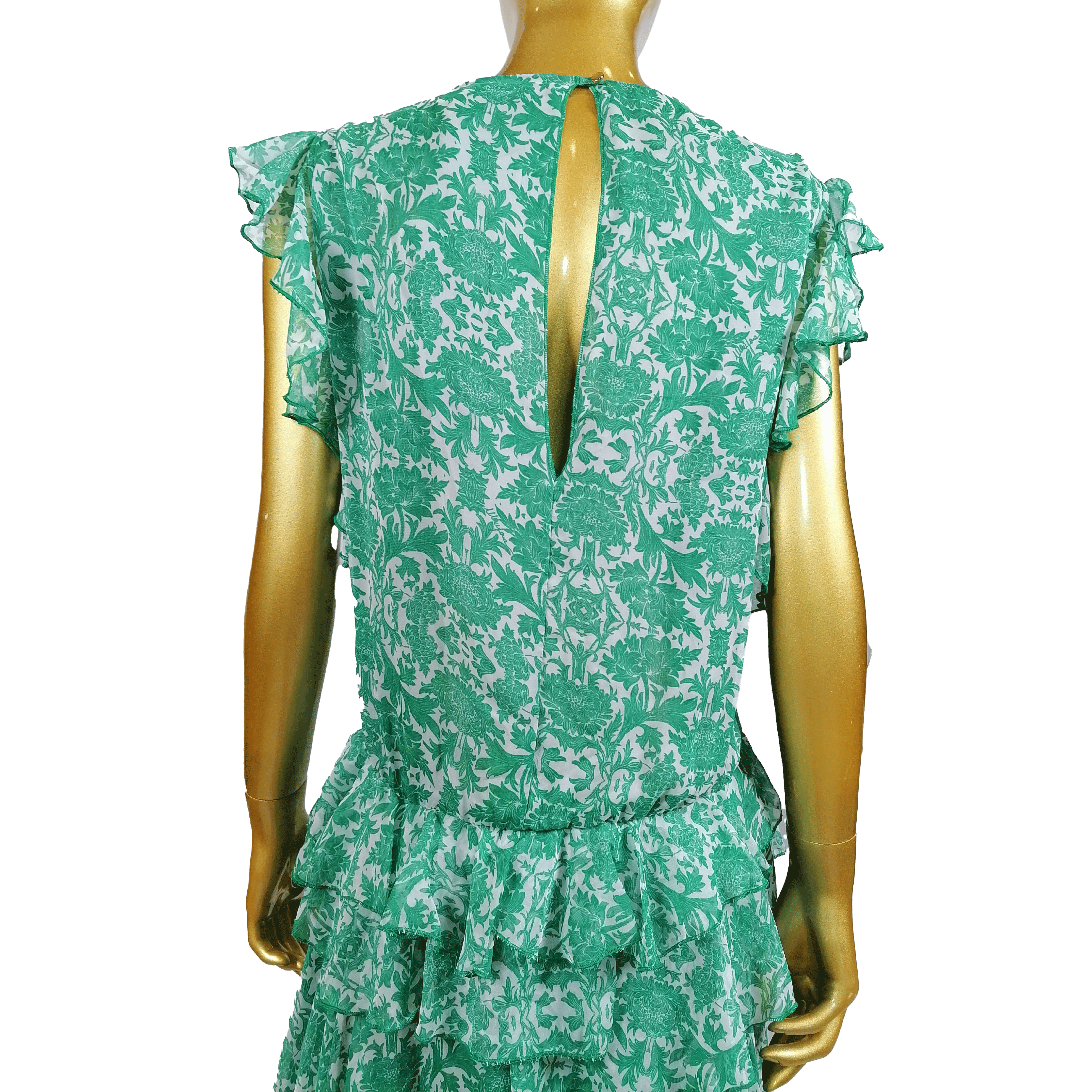 MANGANO DRESS KENSINGTON BLACK PEONY