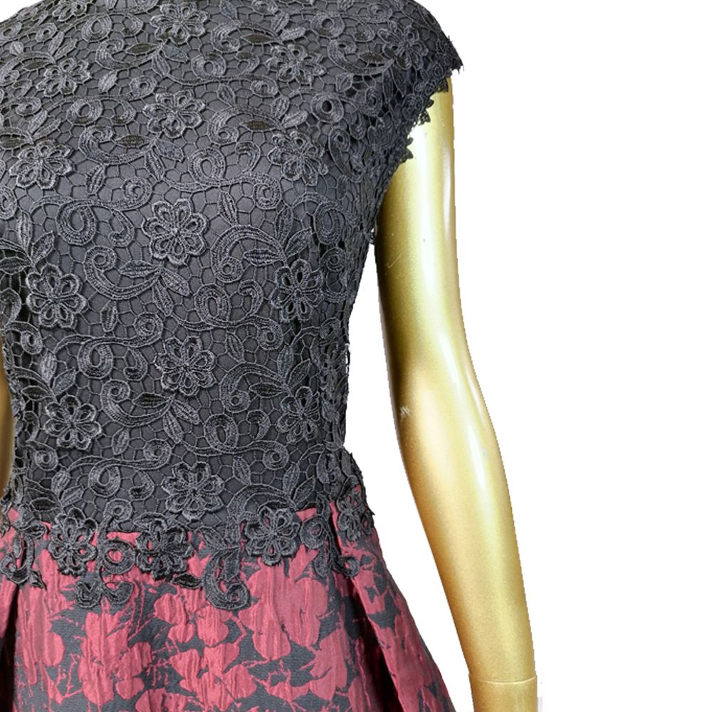 MODA DRESS ABITO 26 NERO/BORDO