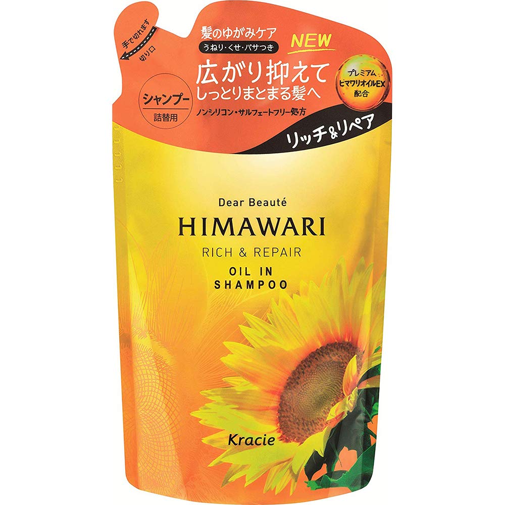 HIMAWARI  OIL IN SHAMPOO RICH &amp; REPAIR  REFILL 360ml