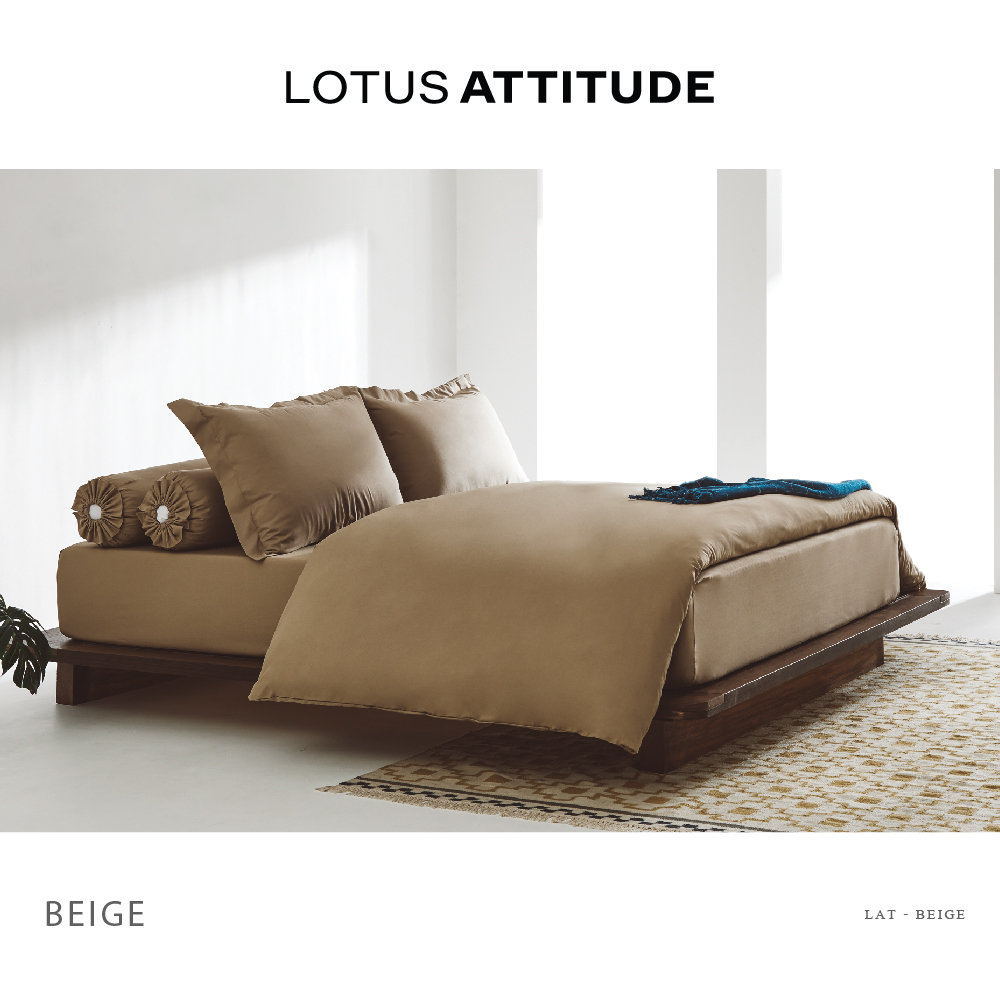 Attitude Bed Sheet Set 3 pcs- Beige(106 * 198)cm Brand:Lotus