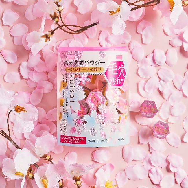 KANEBO SUISAI BEAUTY CLEAR POWDER WASH N SCENT OF SAKURA AND PEACH