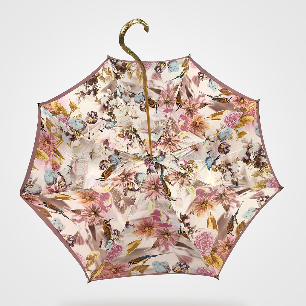 Pasotti (Romantic Umbrella with Pink Flower Print)