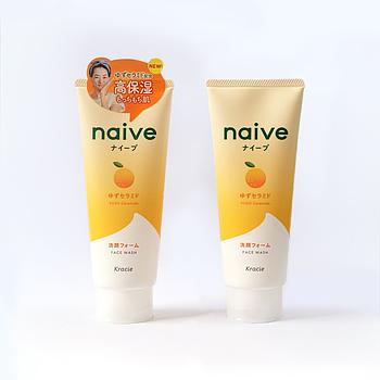 NAIVE YUZU CERAMIDE FACE WASH 130g