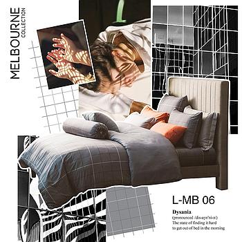 Melbourne Bed Sheet Set 5 pcs(182 * 198)cm Brand:Lotus