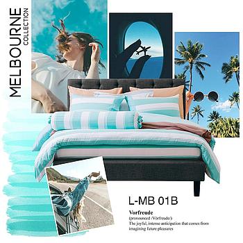 Melbourne Bed Sheet Set 3 pcs(106 * 198)cm Brand:Lotus