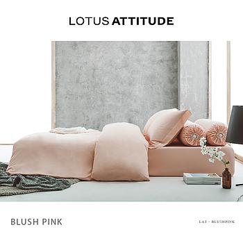 Attitude Bed Sheet Set 5 pcs- Brush Pink(182 * 198)cm Brand:Lotus