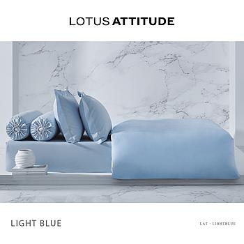 Attitude Bed Sheet Set 5 pcs- Light Blue(182 * 198)cm Brand:Lotus